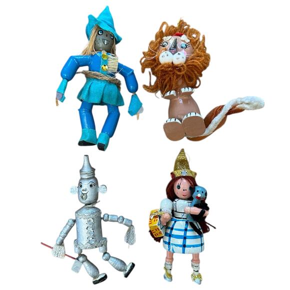Vintage Wizard of Oz Wood Ornaments Handmade Christmas Holiday Decor Wicked 4 - Picture 1 of 8